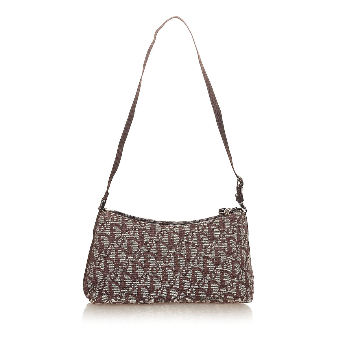 Dior Dior Oblique Canvas Shoulder Bag Brown
