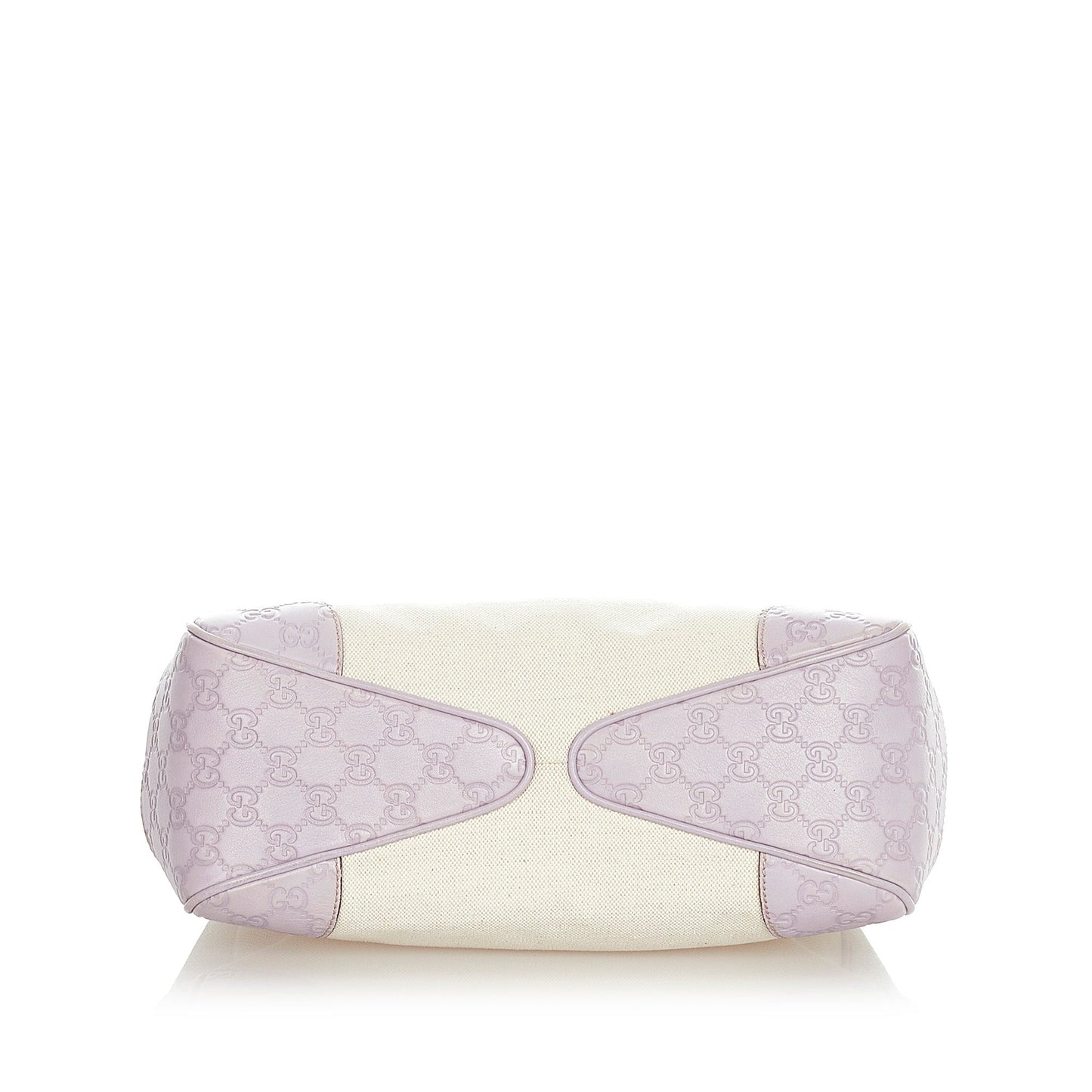 Gucci Gucci Bamboo Canvas Handbag White