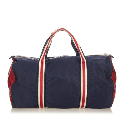 Gucci Gucci Sports Line Nylon Duffel Bag Blue