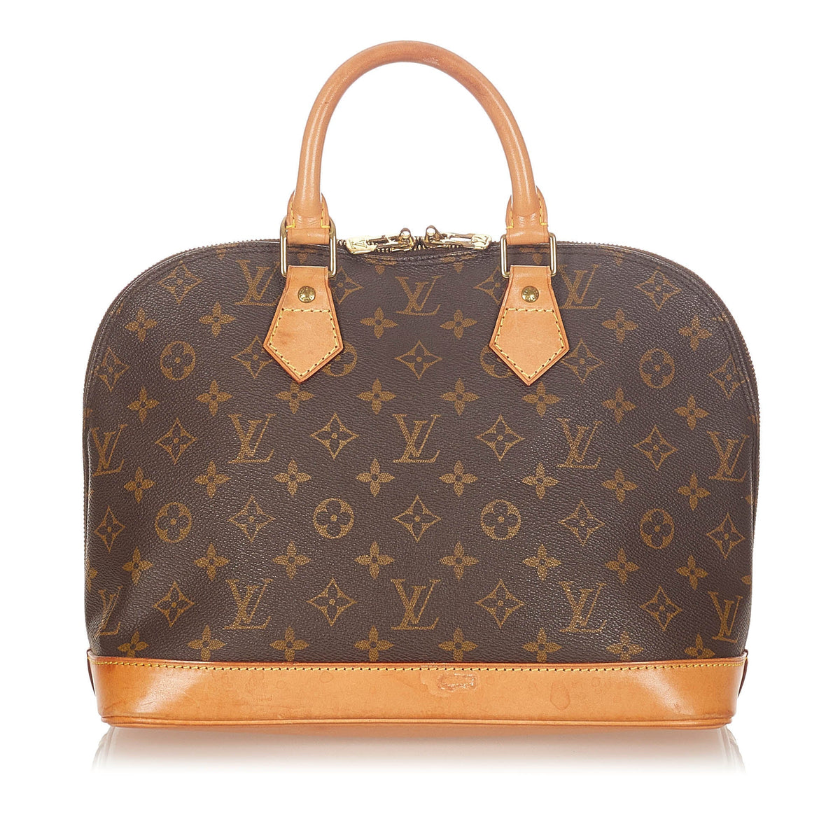 Louis-Vuitton Louis Vuitton Monogram Alma PM Brown