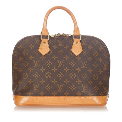 Louis-Vuitton Louis Vuitton Monogram Alma PM Brown