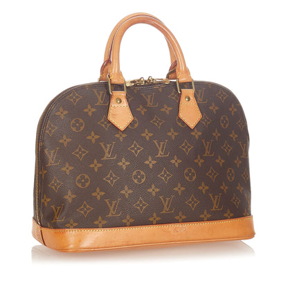Louis-Vuitton Louis Vuitton Monogram Alma PM Brown