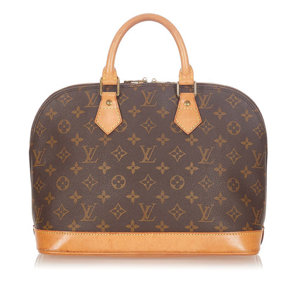 Louis-Vuitton Louis Vuitton Monogram Alma PM Brown