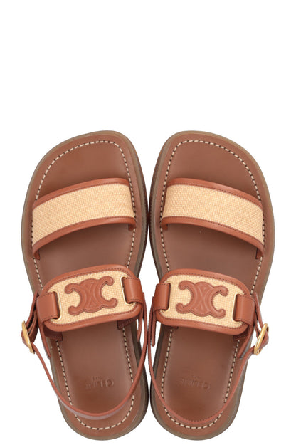 CELINE Sandals Rafia Triumph