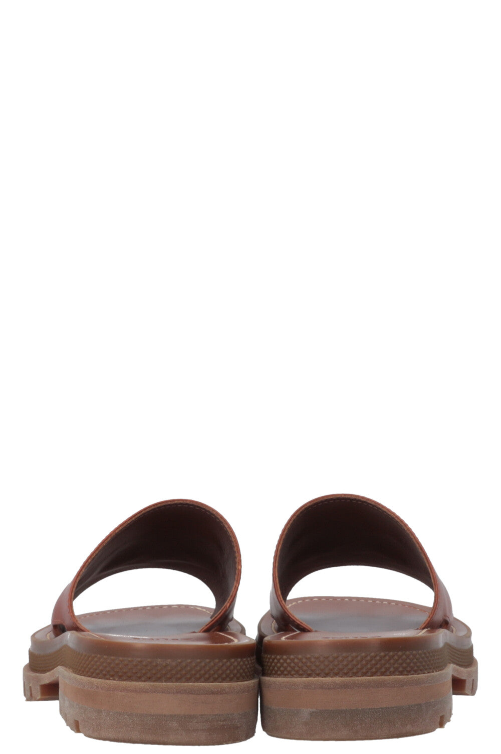 CELINE Clea Triomphe Sandals Brown