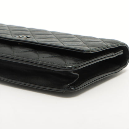 Chanel Quilted Calfskin Wallet on Chain So Black