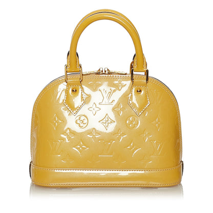 Louis Vuitton Alma BB Yellow Vernis