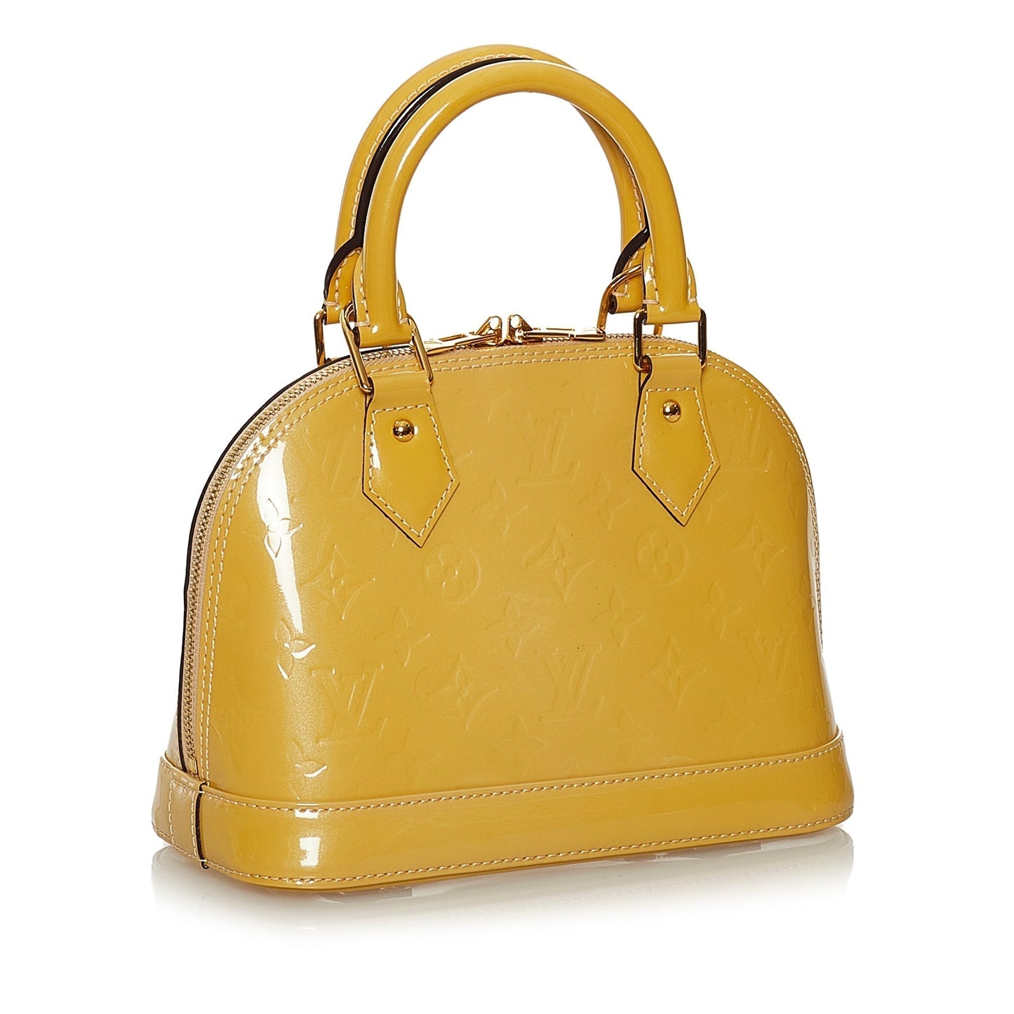 Louis Vuitton Alma BB Yellow Vernis