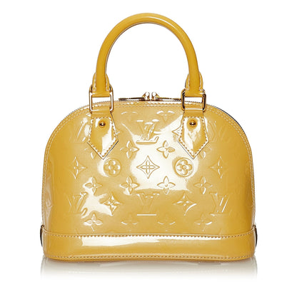 Louis Vuitton Alma BB Yellow Vernis