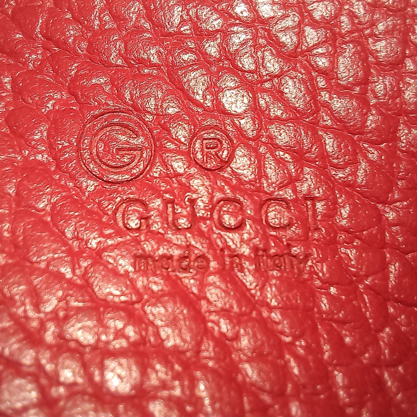 Gucci Interlocking G Wallet On Chain Red