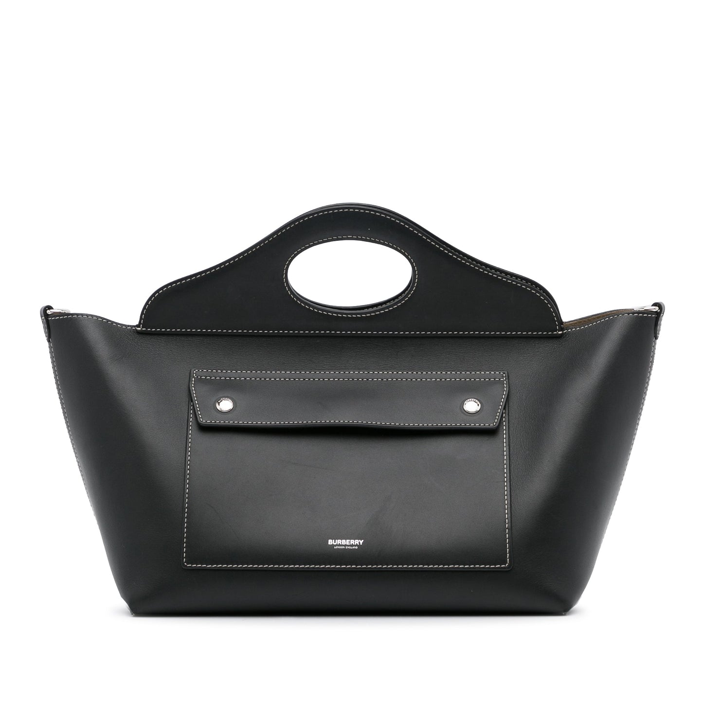 Burberry Soft Pocket Black Leather