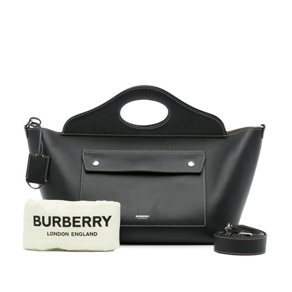 Burberry Soft Pocket Black Leather