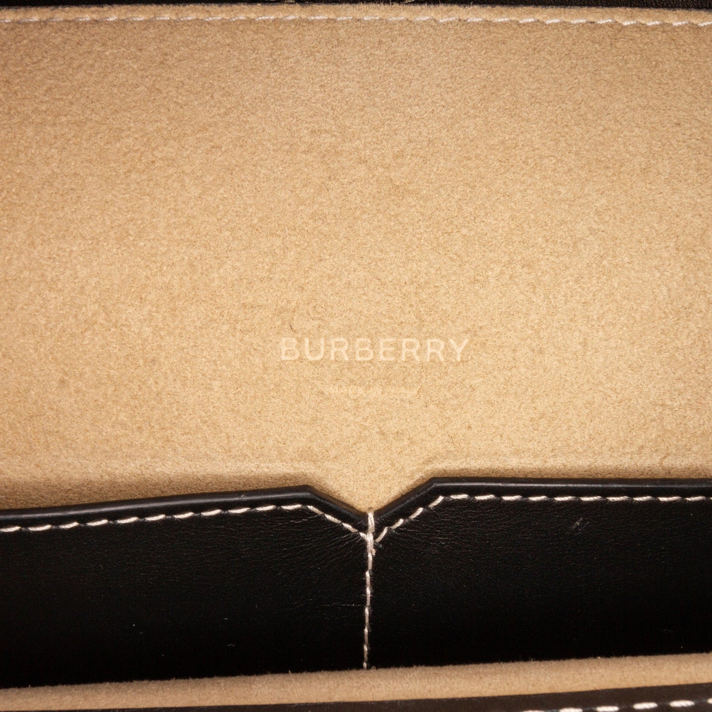 Burberry Soft Pocket Black Leather