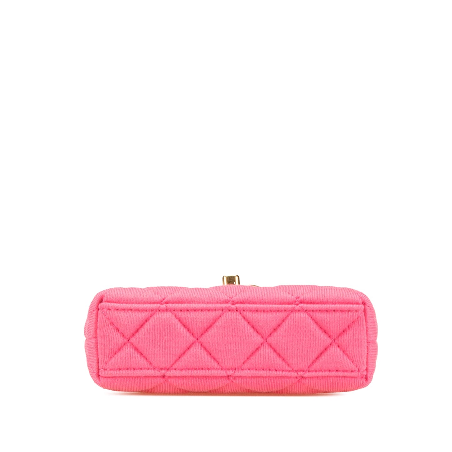 Pink Chanel Mini Nano Jersey Kelly Shopper Bag Satchel