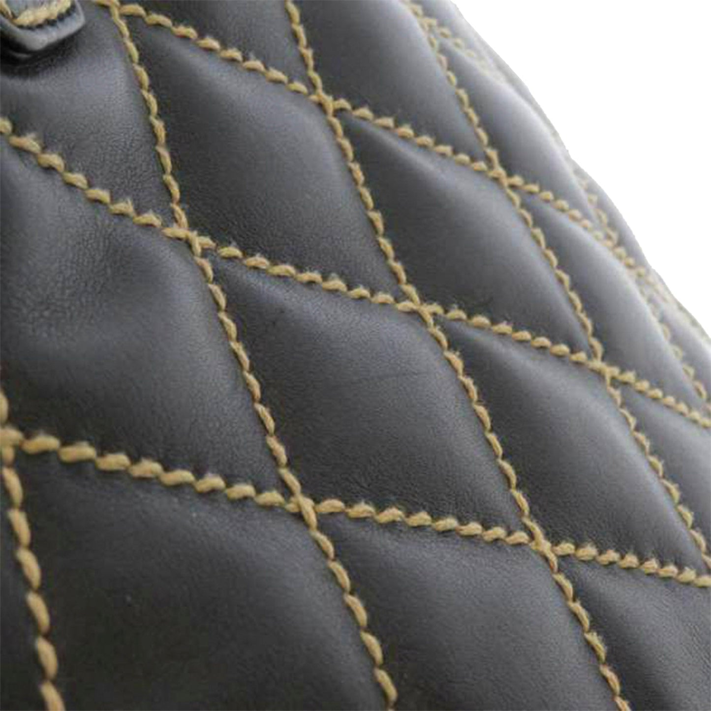 Wild Stitch Leather Tote Bag Black
