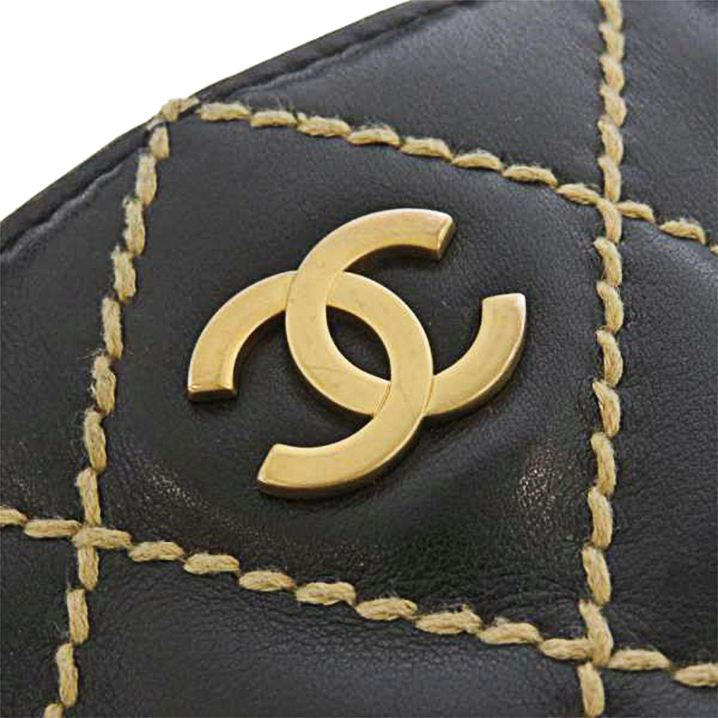 Wild Stitch Leather Tote Bag Black