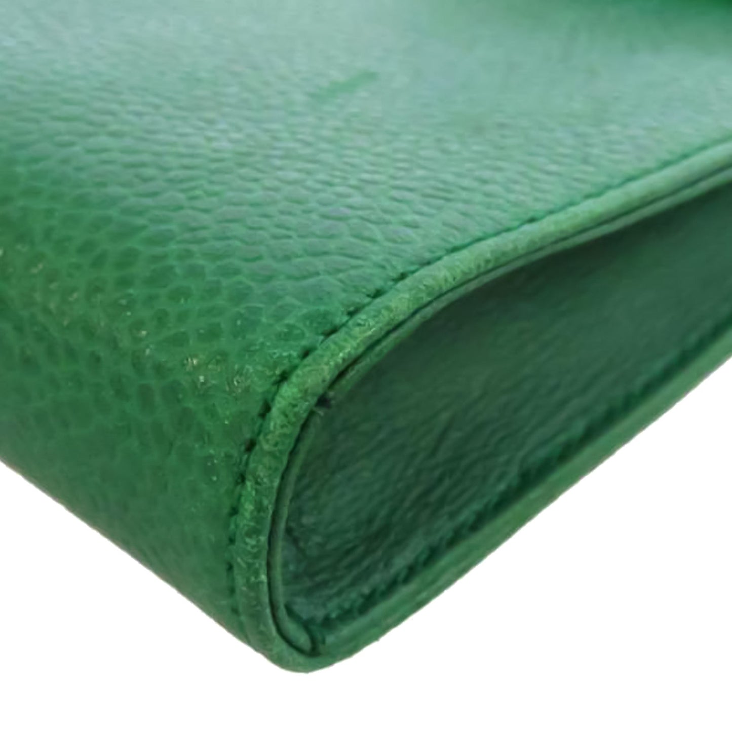 Caviar Leather Cigarette Case Green