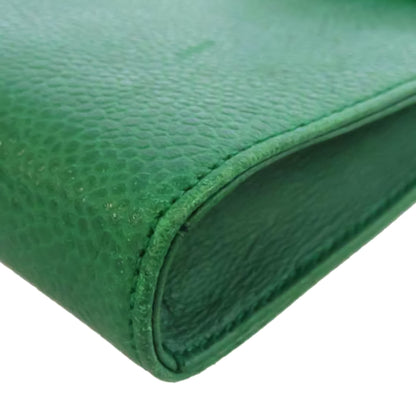 Caviar Leather Cigarette Case Green