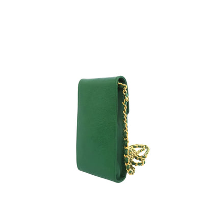 Caviar Leather Cigarette Case Green