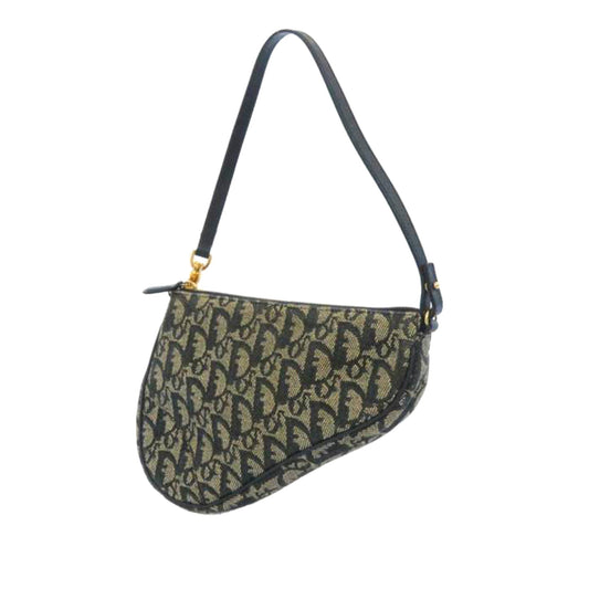 Dior Oblique Canvas Mini Saddle Blue