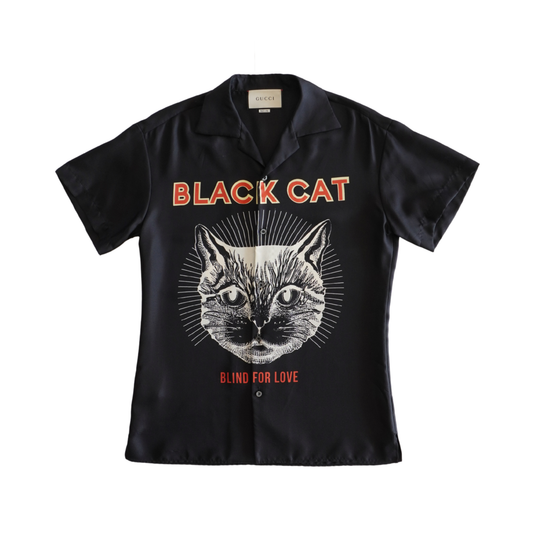 Gucci 'Black Cat' Button-Down Shirt - Men's 39