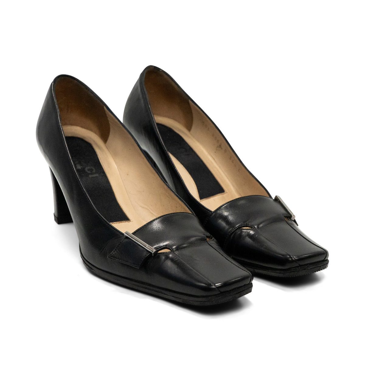 Gucci Vintage Square Toe Heels - Women's 36.5