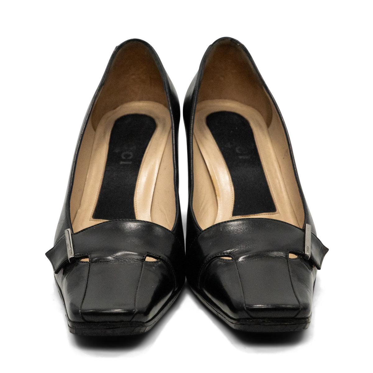Gucci Vintage Square Toe Heels - Women's 36.5