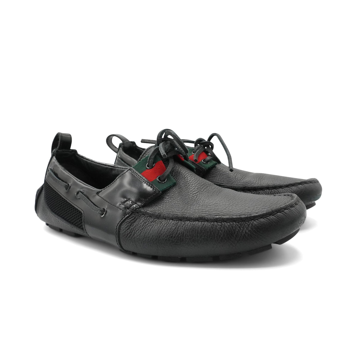 Gucci 'Web' Loafers - Men's 8.5