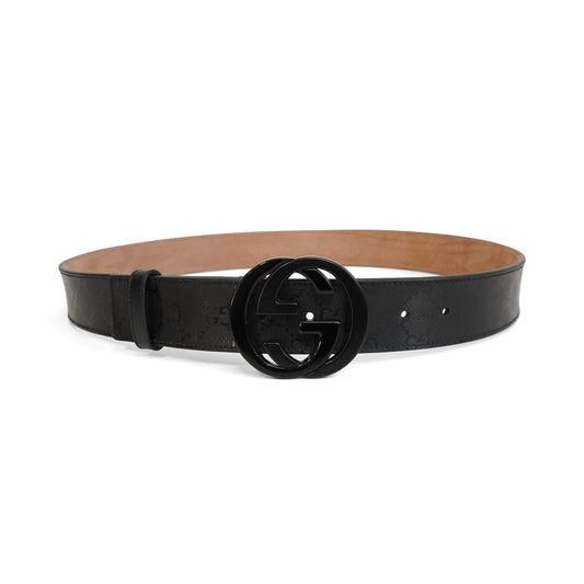 Gucci Monogram Belt - 40