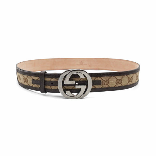 Gucci Monogram 'Interlocking G' Belt - 38
