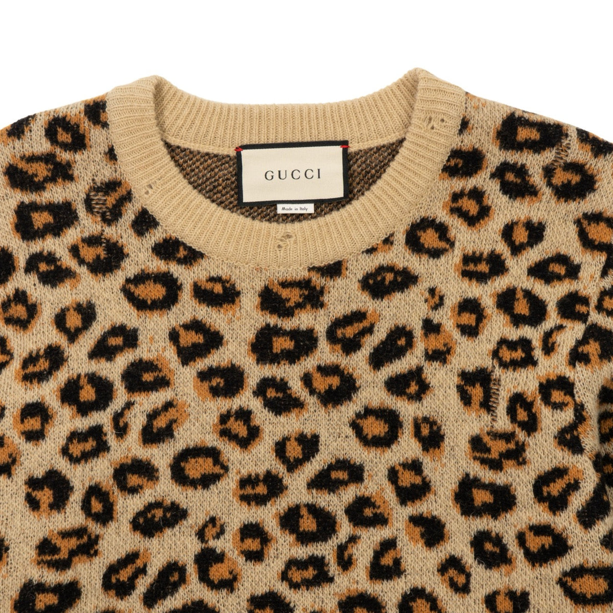 Gucci Leopard Knit Sweater - Women's M