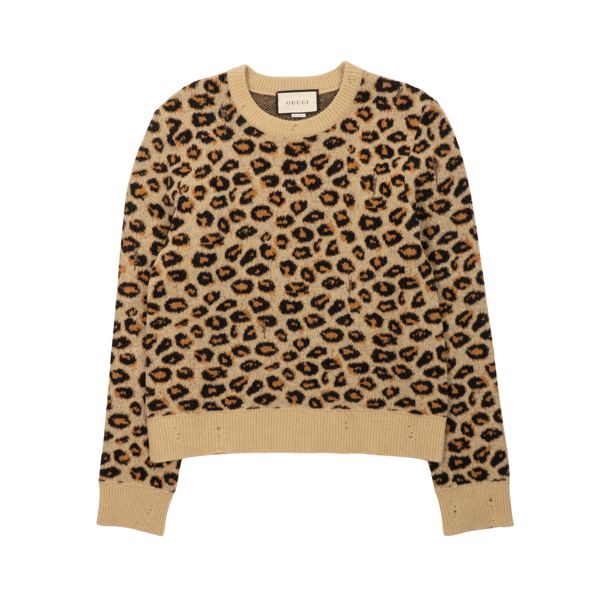 Gucci Leopard Knit Sweater - Women's M