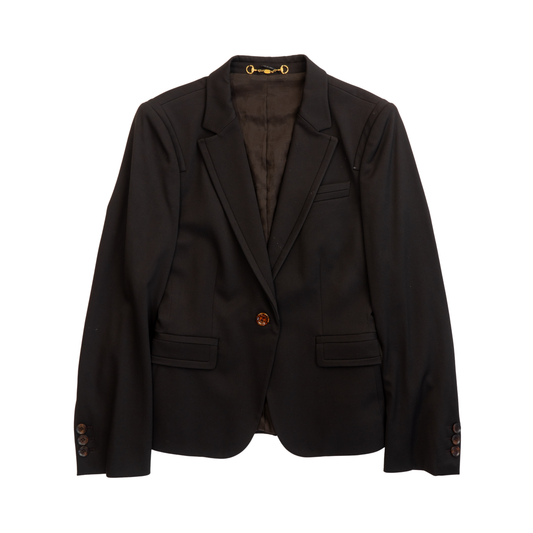 Gucci Dark Brown Blazer - Women's XS
