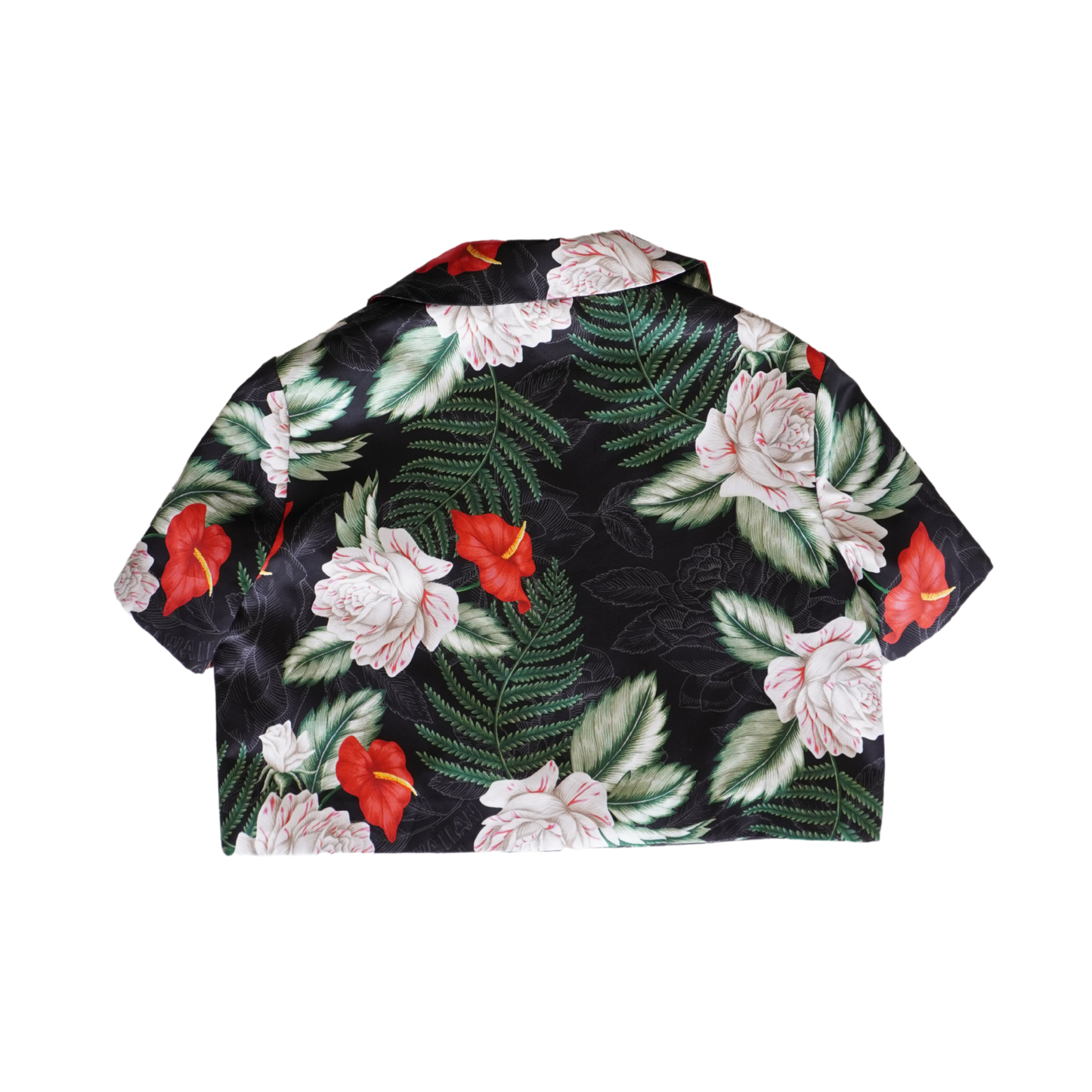 Gucci 'Hawaiian Silk' Cropped Shirt - Women's 36