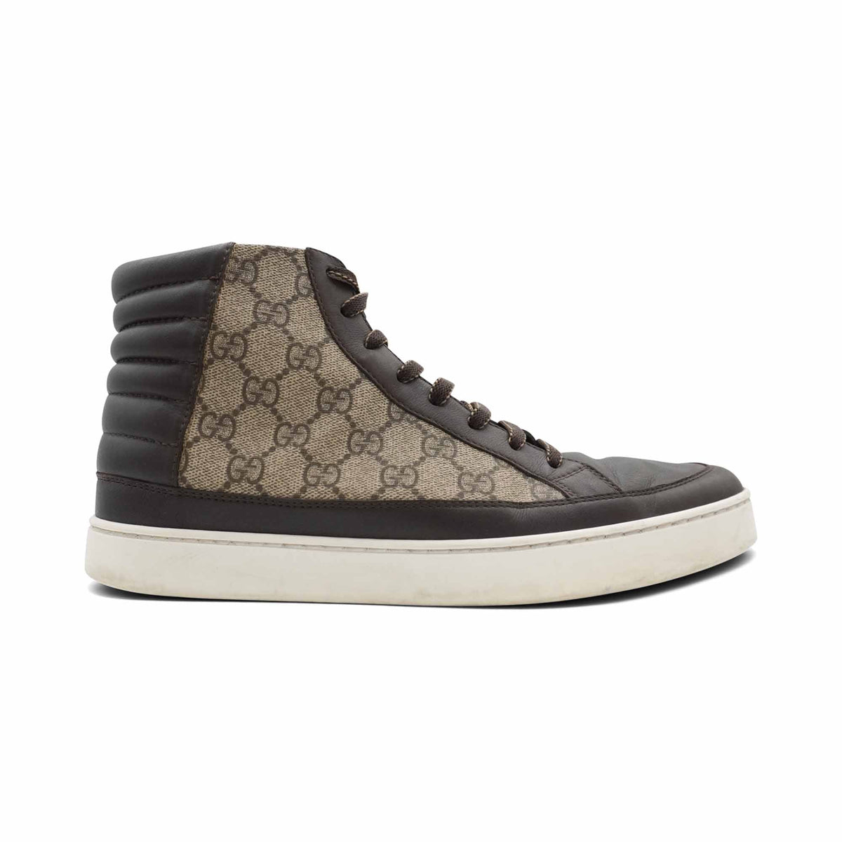Gucci 'GG Supreme' Monogram High Top Sneakers - Men's 8