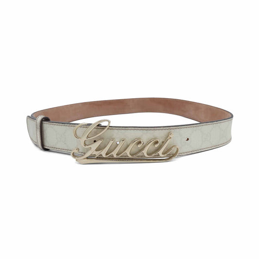 Gucci 'Cursive Logo' Belt - 90