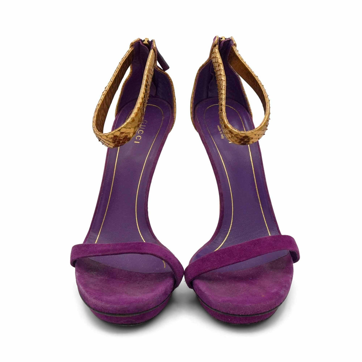 Gucci 'Kelis' Snakeskin Heels - Women's 39