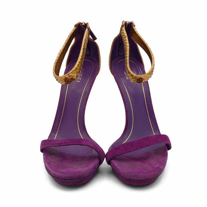 Gucci 'Kelis' Snakeskin Heels - Women's 39