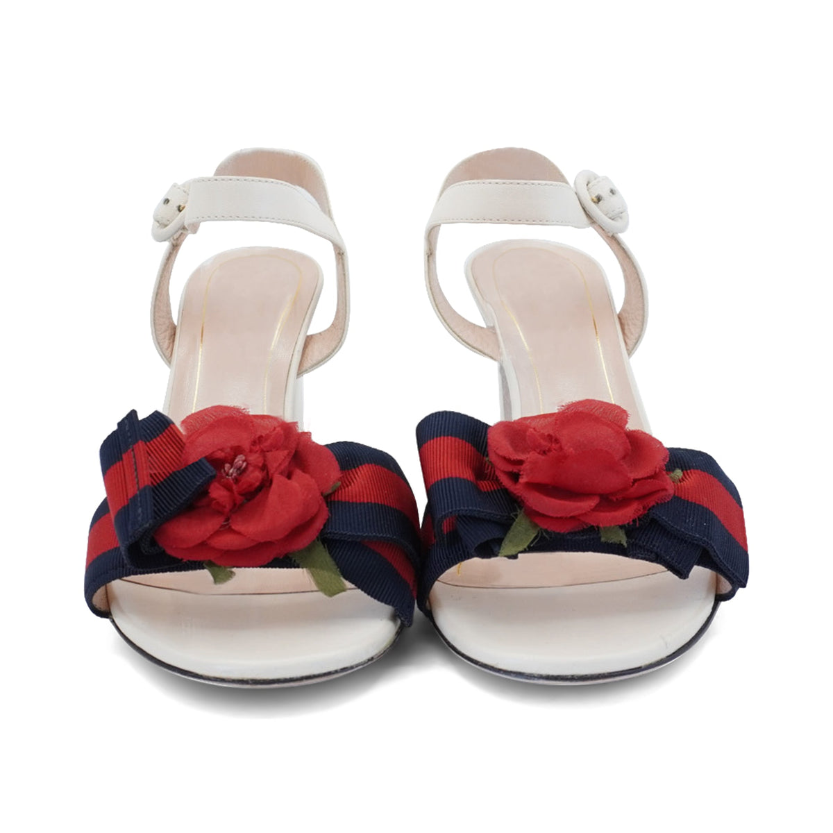 Gucci 'Rose Web' Heels - Women's 36.5