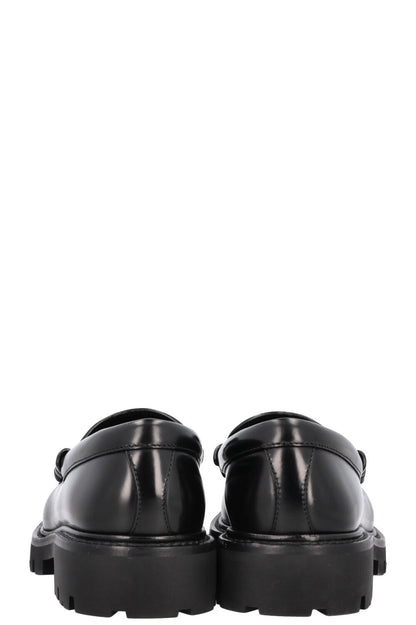 CELINE Margaret Flats Leather Black Gold