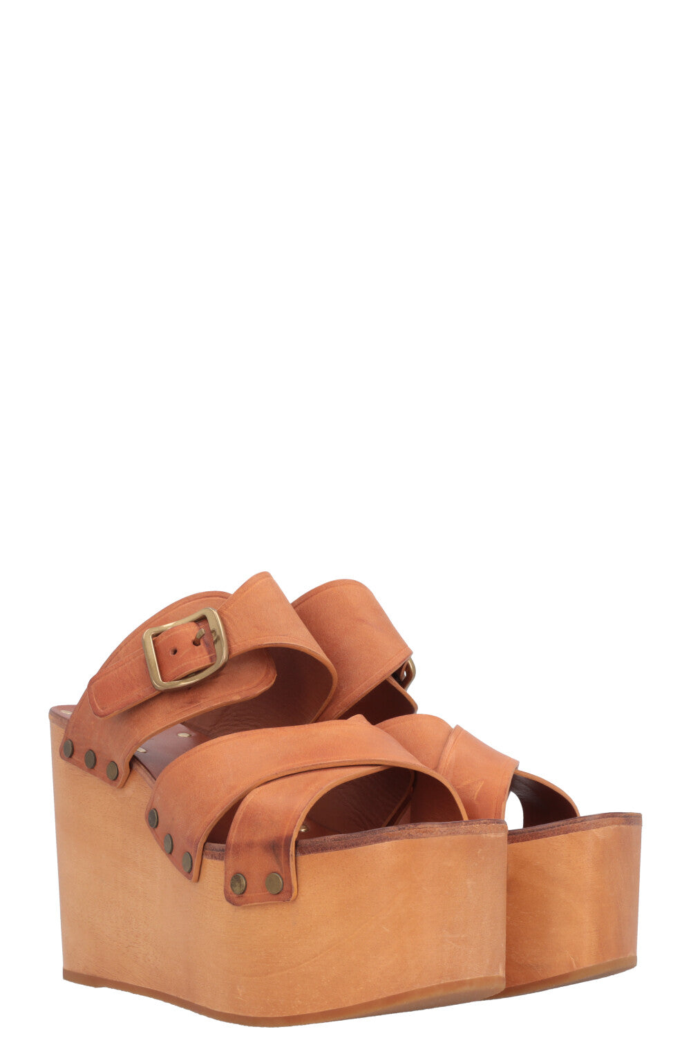 CÉLINE Mules Brown