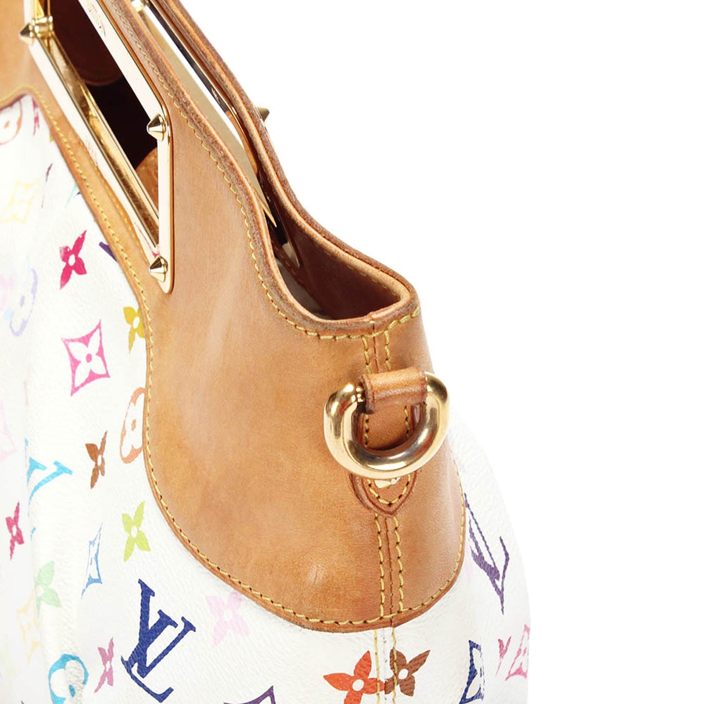 Louis-Vuitton Monogram Multicolore Judy MM White