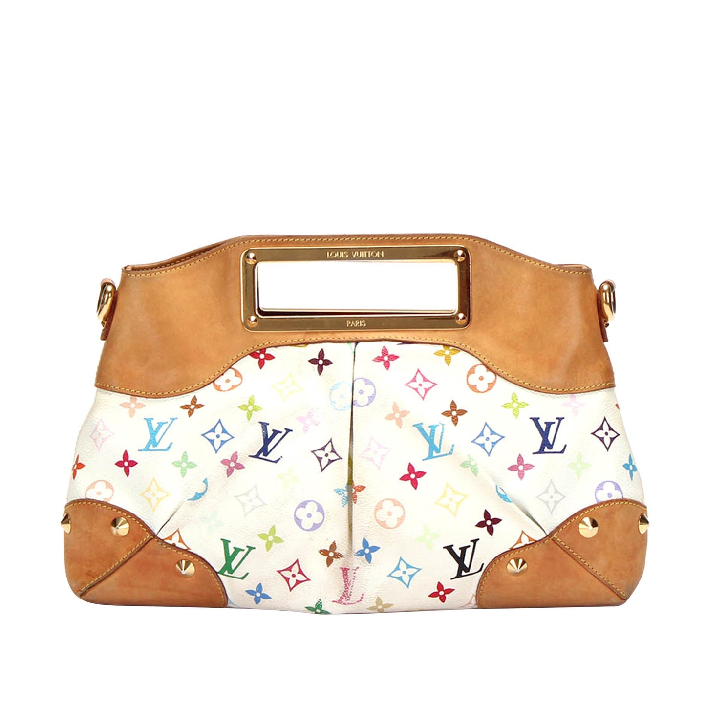 Louis-Vuitton Monogram Multicolore Judy MM White