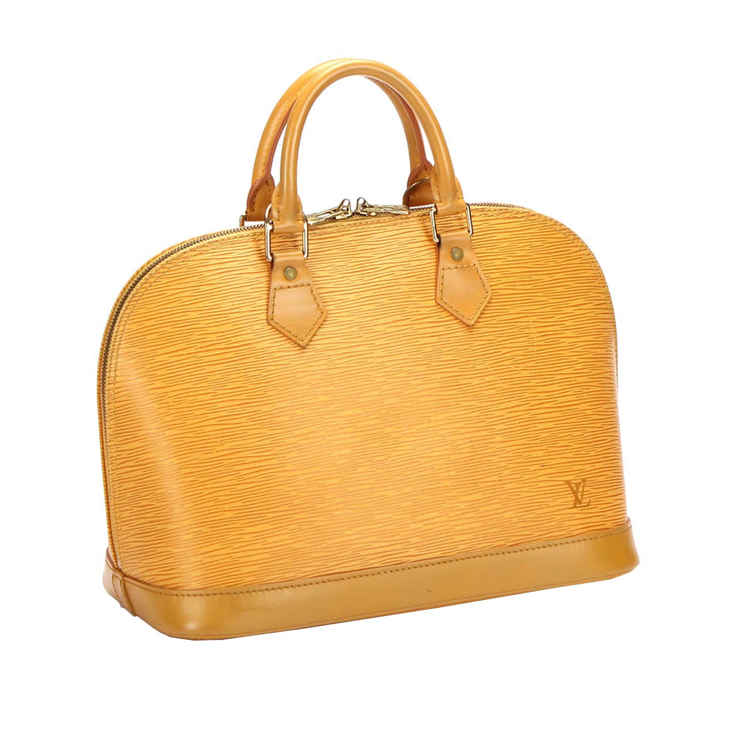Louis-Vuitton Epi Alma PM Yellow