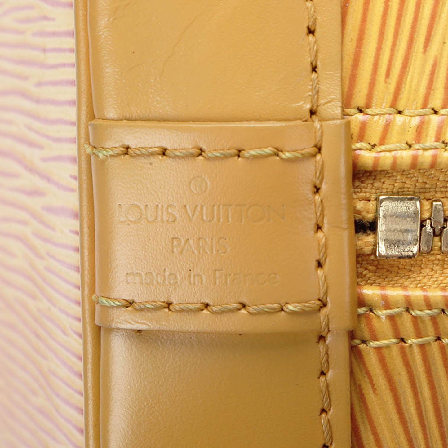 Louis-Vuitton Epi Alma PM Yellow