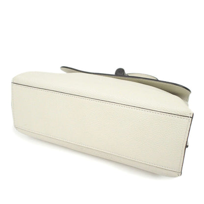 Gucci Bamboo Daily Leather Satchel White