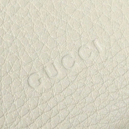 Gucci Bamboo Daily Leather Satchel White
