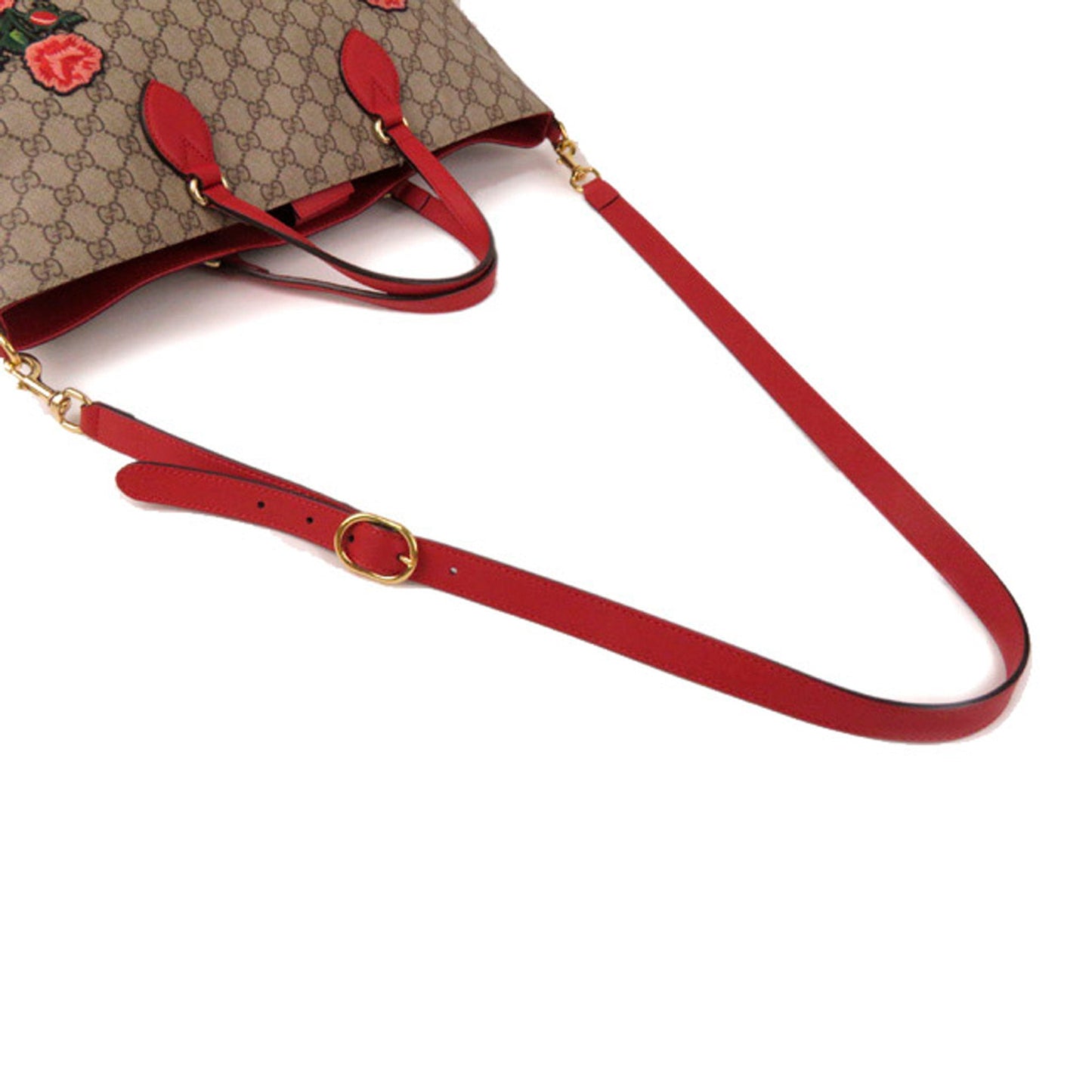 Gucci GG Supreme Courrier Soft Satchel Brown