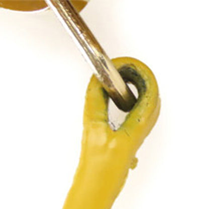 CC Caviar Leather Wallet on Chain Yellow