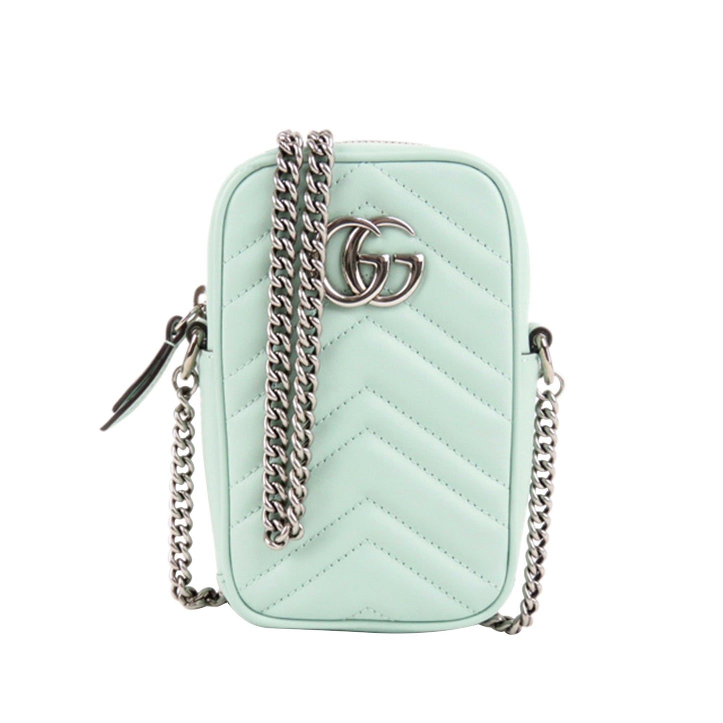 Gucci GG Marmont Matelasse Leather Crossbody Bag Green